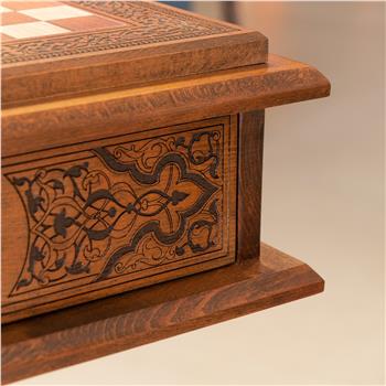 Çekmeceli Premium Ahşap Satranç Masası