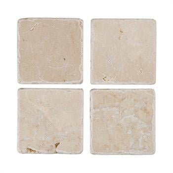 Baskısız Boyanabilir Traverten Doğal Taş 4lü Bardak AltlığıBaskısız Boyanabilir Traverten Doğal Taş 4lü Bardak Altlığı