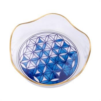 Hayat Çiçeği Motifli Cam Kase