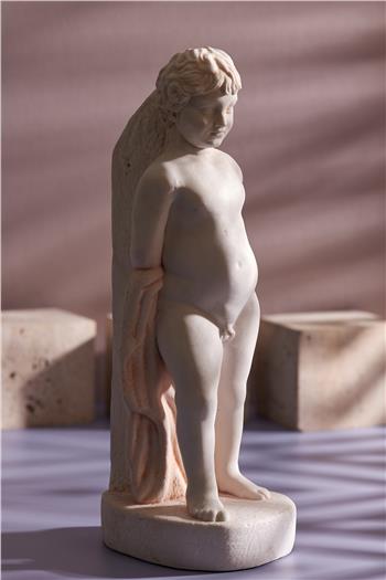 Eros Cam Granüllü Mermerit Heykel Büyük Boy