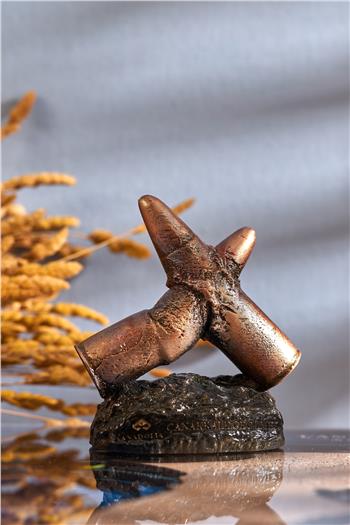 Çarpışan Kurşunlar Mermerit Heykel