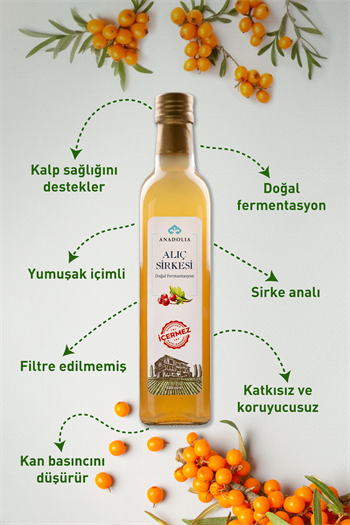 Alıç Sirkesi Doğal Fermantasyon 500 ml