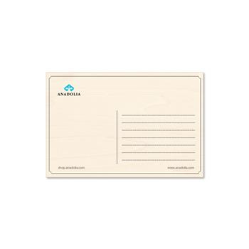 Anne ve Çocuk Ahşap Kartpostal