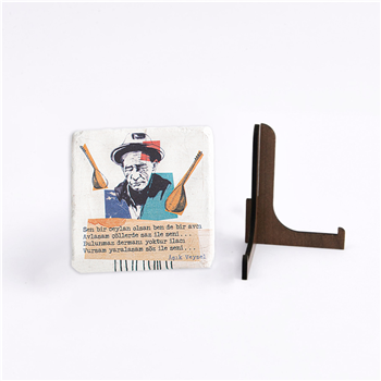 Aşık Veysel Traverten Pano