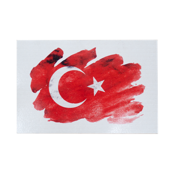 Ay Yıldız Ahşap Kartpostal