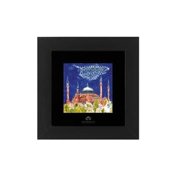 Ayasofya Camii Siyah Çerçeveli Seramik Tablo Pano