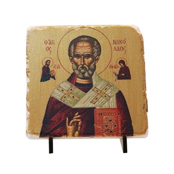 Aziz Nikolas Myra Varaklı Traverten Pano