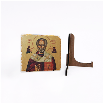 Aziz Nikolas Myra Varaklı Traverten Pano