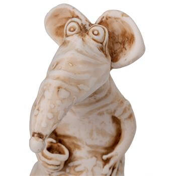 Fareler ve Şans Ahşap Kutulu Dekoratif Biblo