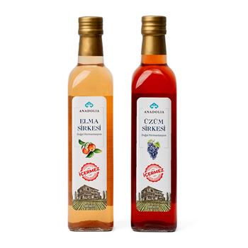Sirke Seti Doğal Fermente Elma & Üzüm Sirkesi