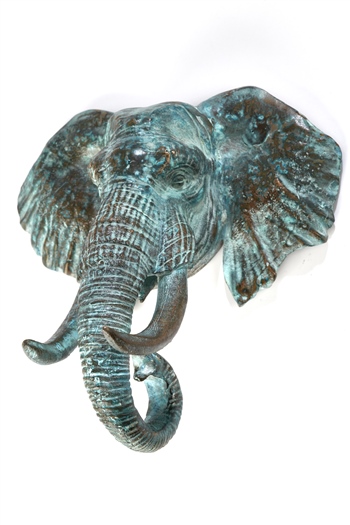 Bronz Döküm Fil Kafası