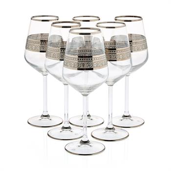 Piyale Cam Şarap Kadehi 6lı Set