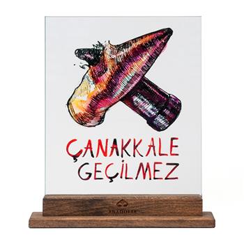 Çarpışan Kurşunlar Büyük Boy Dekoratif Cam Obje