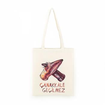 Çarpışan Kurşunlar Ham Bez Çanta