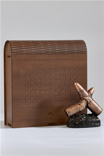 Çarpışan Kurşunlar Mermerit Heykel