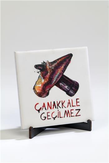 Çarpışan Kurşunlar Seramik Pano