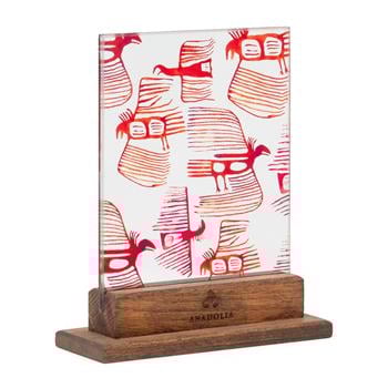 Çatalhöyük Serisi Akbaba Dekoratif Cam Obje