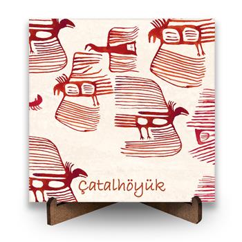 Çatalhöyük Serisi Akbaba Traverten Pano