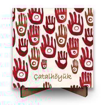 Çatalhöyük Serisi Eller Traverten Pano