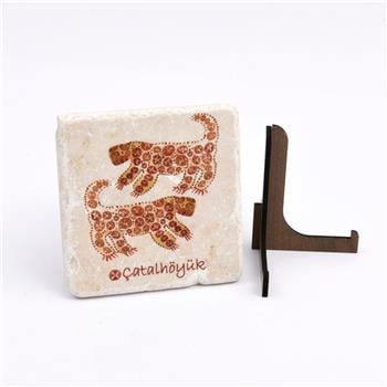 Çatalhöyük Serisi Leopar Traverten Pano