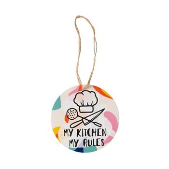 My Kitchen My Rules Mermerit  Duvar Süsü