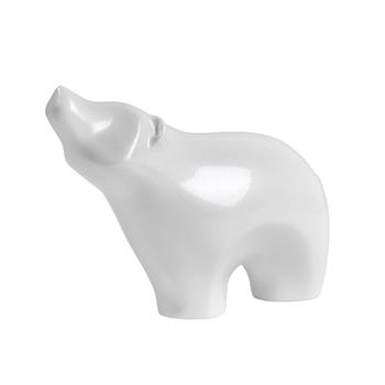 Minimal Hayvanlar Serisi Yukarı Bakan Ayı Dekoratif Obje