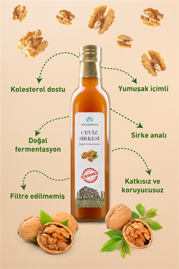 Ceviz Sirkesi Doğal Fermantasyon 500 ml