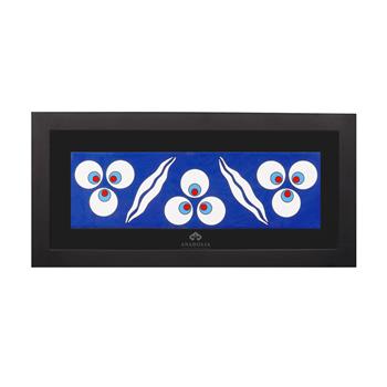 Çini Serisi Çintemani Siyah Çerçeveli Seramik Tablo Pano