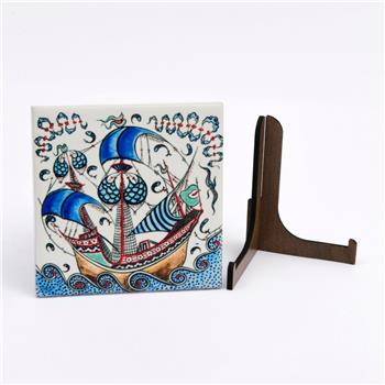 Çini Serisi Kalyon 2 Seramik Pano