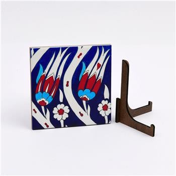 Çini Serisi Lale ve Haseki Küpesi Seramik Pano