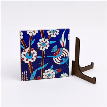 Çini Serisi Nar ve Çiçek Seramik Pano