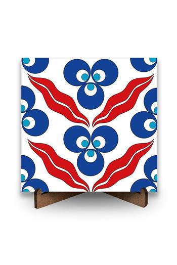 Çintemani Kırmızı Bulut Seramik Pano