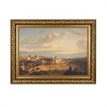 Hubert Sattler, Beyazıt Yangın Kulesinde İstanbul Tablo