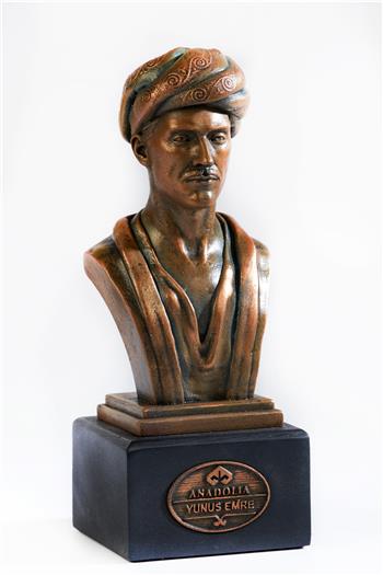 Yunus Emre Mermerit Büst Heykel