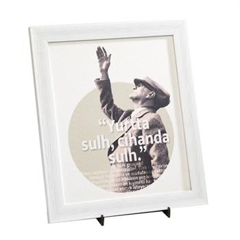 Atatürk Yurtta Sulh Cihanda Sulh Masaüstü Tablo