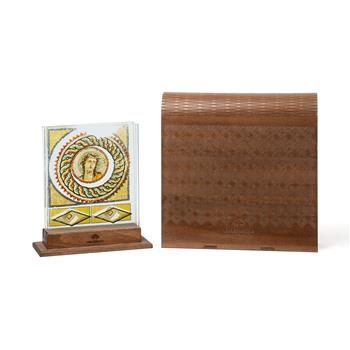 Dionysos Portreli Mozaik 3 Boyutlu Dekoratif Cam Obje