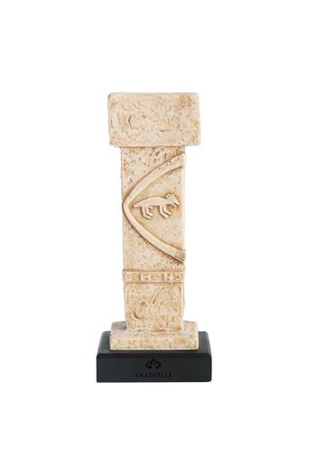 Göbeklitepe Tilki Stel Mermerit Heykel