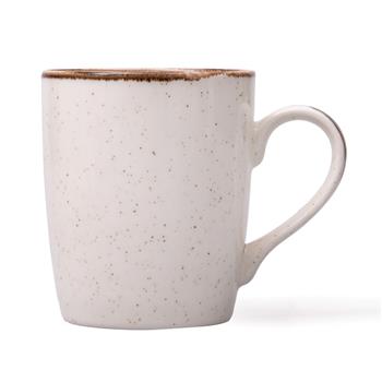 Kar Taneleri ve Geyik Desenli Seramik Kupa