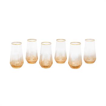 Amber Altın 6’lı Meşrubat Bardağı Seti