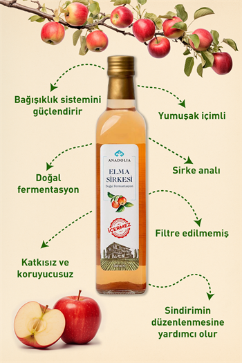 Elma Sirkesi Doğal Fermantasyon 500 ml