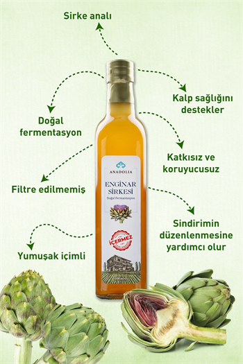 Enginar Sirkesi Doğal Fermantasyon 500 ml