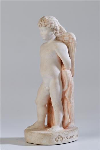 Eros Cam Granüllü Mermerit Heykel Küçük Boy