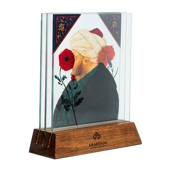 Fatih Sultan Mehmet 3 Boyutlu Dekoratif Cam Obje