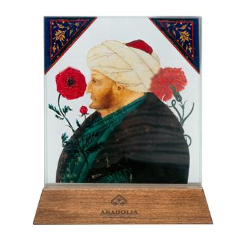 Fatih Sultan Mehmet 3 Boyutlu Dekoratif Cam Obje