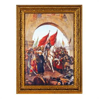 Fausto Zonaro Sultan Mehmedin İstanbula Girişi Tablo