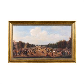 Luigi Acquarone Kağıthanede Bir Cirit Oyunu Tablo