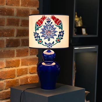 Eyüp Çinisi Nakış İşlemeli Abajur