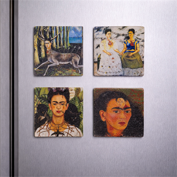 Frida Eserleri Doğaltaş 4lü Magnet Seti