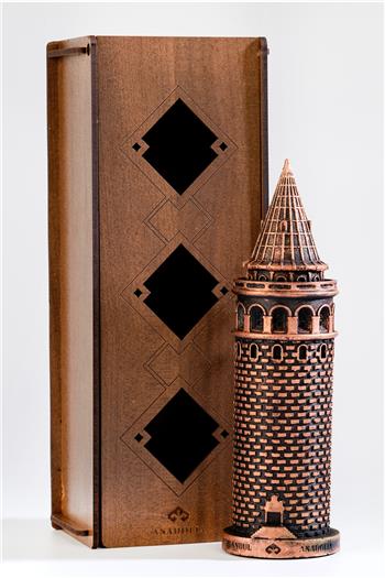 Galata Kulesi Mermerit Bronz Heykel Büyük Boy