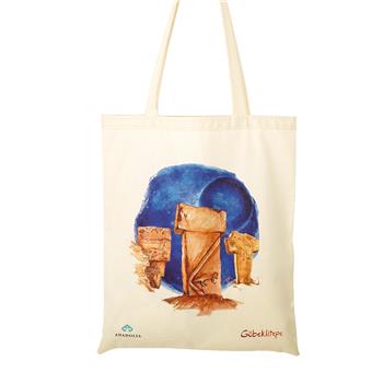 Göbeklitepe Gökyüzü Motif Ham Bez Çanta